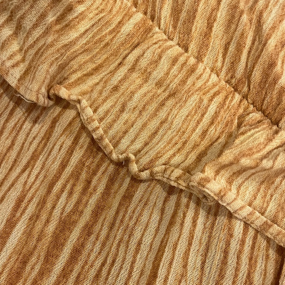Lulu's Tan Ruffle Mini Dress - Picture 3 of 6